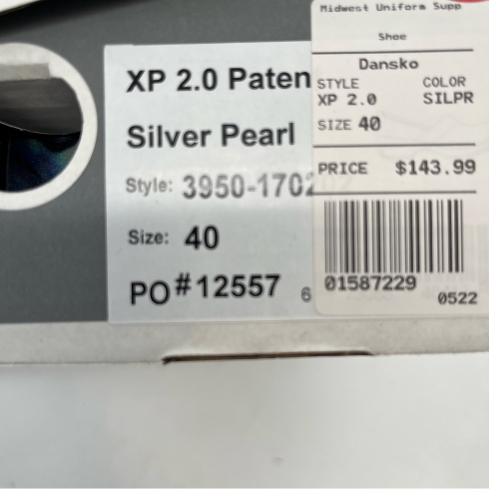 NWT Dansko Iridescent Silver Pearl Women's Clogs multi size - Picture 7 of 9
